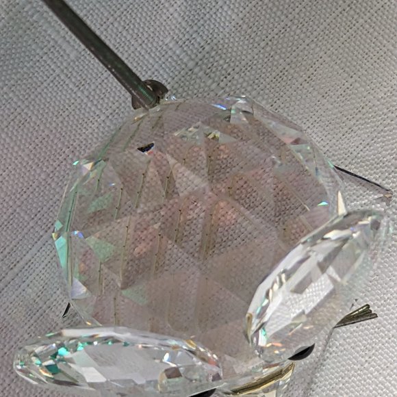 Lge Swarovski 1980's Mouse Spring Tail Sits on A Square Base Not Original Box - Picture 7 of 12